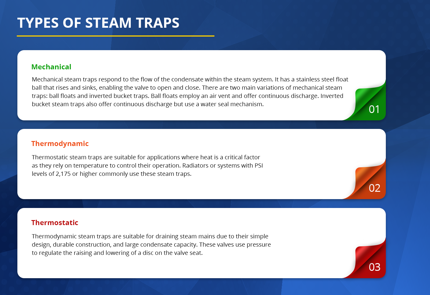 Types of Stream Traps